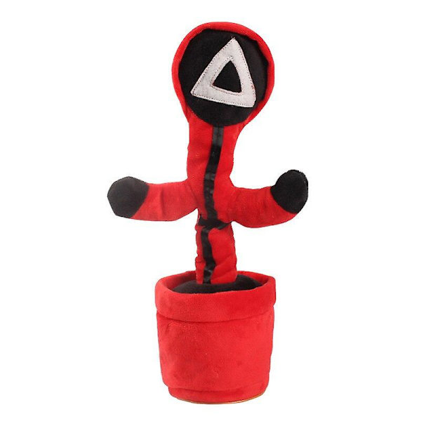 USB-stil Syngende Dansende Blekksprutspill 120 Sanger Etterligner Stemme Gjenta Opptak Plante Plysj Leke Flere Språk [HK] Triangle