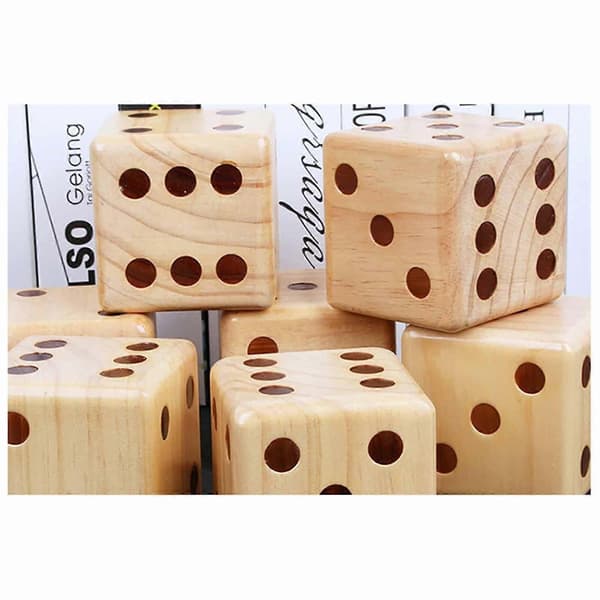 Jättestora trätärningar för utomhusspel/picknick/grillfester/trätärningsbräda julpynt [HK] Beige