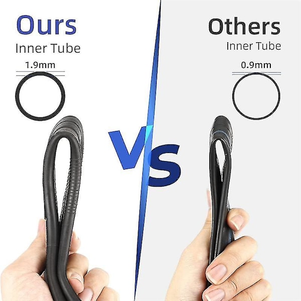 8,5 tums Innerslang Bakhjul Böjd Ventilstam 50/75-6.1 Bakdäck 8 1/2 X2 För V2 M365 Pro 1s-hy[HK] Black