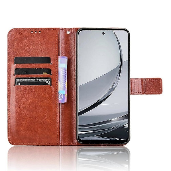 Til ZTE nubia Focus Pro Etui Crazy Horse Tekstur PU Læder Telefon Wallet Cover[HK] Style D Multicolor