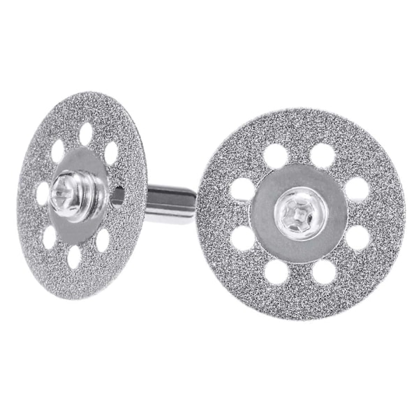 20 kappaletta 22 mm timanttikatkaisulaikkaa, 4 kappaletta 3 mm istukkaa ja 2 kappaletta ristipääkristallimeisseliä Dremel-pyörötyökaluihin UUSI3[HK]