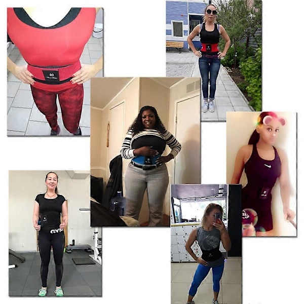 Fitnessbälte Xtreme Power Thermo Body Shaper Midjetränare Trimmer Korsett Midjebälte Cincher Wrap Tränings Shapewear Bantning[HK] M Black