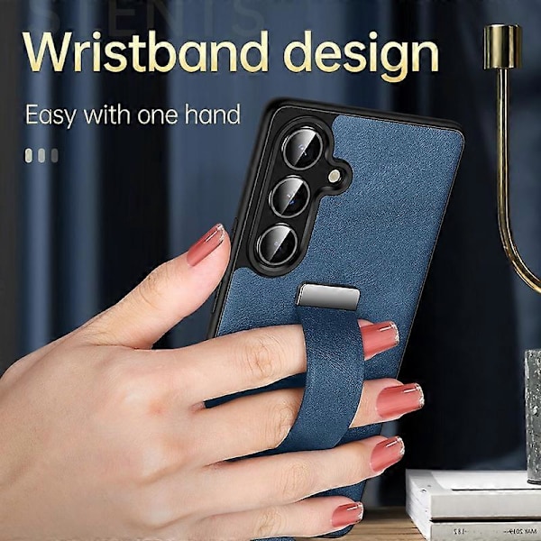 SULADA Fashion Series för Samsung Galaxy S25 Skal Armband Stöd Läder Baksida Telefonskydd [HK] Style B Multicolor