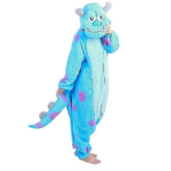 Vuxna Barn Kigurumi Cartoon Blå Hund Onesies Pyjamas Juldräkt[HK] Sully L