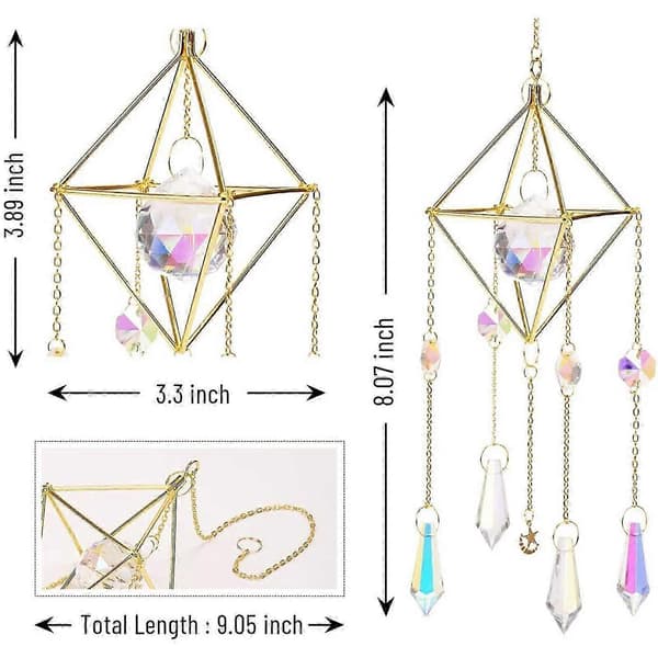 26 cm K9 Crystal Rainbow trädgårdsspel [HK]