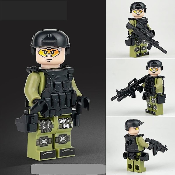 12 stk Militære actionfigurer Swat Team politifigurer Byggeklodser Legetøjssæt[HK]