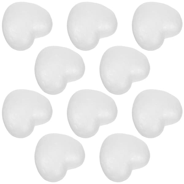 Solid Hjerte Skum Party Dekorasjon 10 stk DIY Bryllup Valentines Ornament[HK]