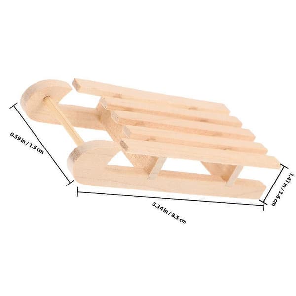 Trekanepynt til julelandskap DIY 4 stk. [HK]