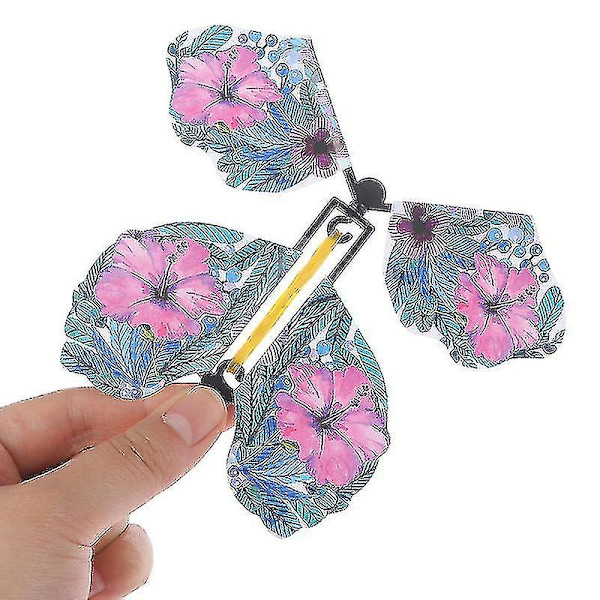10 st Magic Butterfly Flygande Fjäril Med Kort Leksak Med Tomma Händer    [HK]