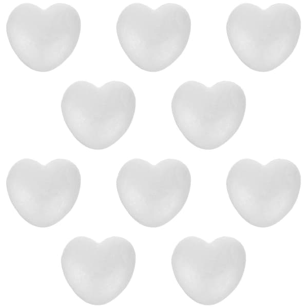 Solid Hjerte Skum Party Dekorasjon 10 stk DIY Bryllup Valentines Ornament[HK]