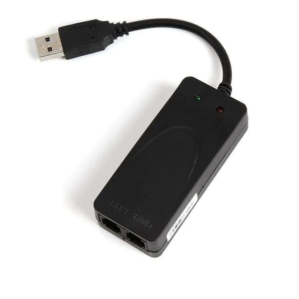 2 Dual Rj11-porte USB 56k Ekstern Dial-Up Stemme Fax Data Modem til Windows 7 8[HK]