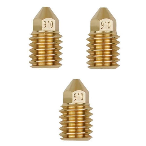 3 stk. 0,6 mm CHT Clone Messingdyse Høj Flow Tre Huller 3D Printer CHT Dyse Clone Cht til Bambu L[HK] Gold