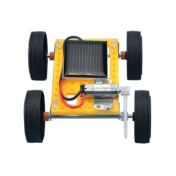 Gjør-det-selv-mini solcelledrevet lekebil for barn Solenergi leketøy satt sammen energidrevet bil Barn leketøy Barn Nyhetsgave[HK]