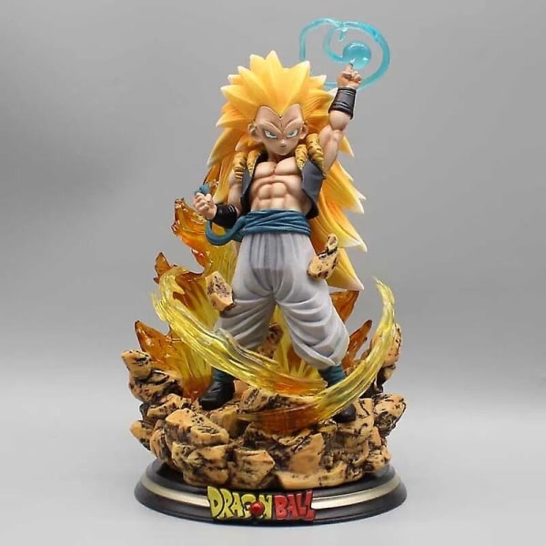 25cm Dragon Ball Figurer Spirit Bomb Sou Goku Anime Figurer Super Saiya Actionfigur Model Pvc Statue Dukkesamling Legetøj Gave[HK] with box 22cm Gotenks