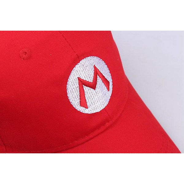 Super Mario Justerbar Baseballkasket Til Kvinder Mænd Unisex Mode Halloween Cosplay Hat[HK] Red