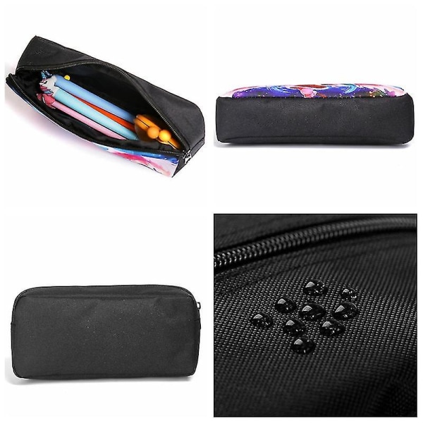 Onsdag Addams karaktärstryck skolväska barnryggsäck tredelad set för barnpresenter B[HK] Only a pen bag