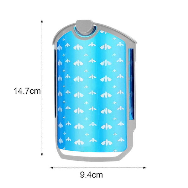 4 stk. Insektfelle Kjemikaliefri Refill Insektfelle Langvarig Luktfri Blå Refillpatronsett for ZEVO M364[HK] 4pcs