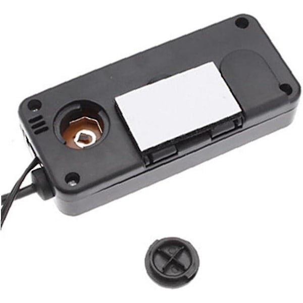 Mini bil digital termometer LCD-display inomhus utomhus temperaturmätare mätare med kabelgivare för 12v bilar fordon(svart)(1st)[HkkK]
