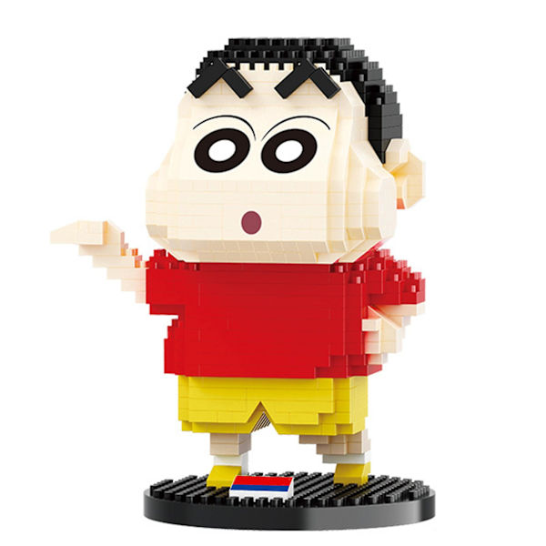 1 sæt byggeklodser tegneseriefigur logisk tænkning træning udsøgt anime Crayon Shin Chan byggeklodser til børn[HK] F