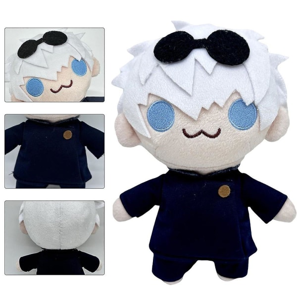 Gojo og Geto Kosedyr, Anime-karakter Kosedyr Klemmende Dekor, Mini Satoru Gojo Anine Spillfigur Plysj Dukke[HK] White