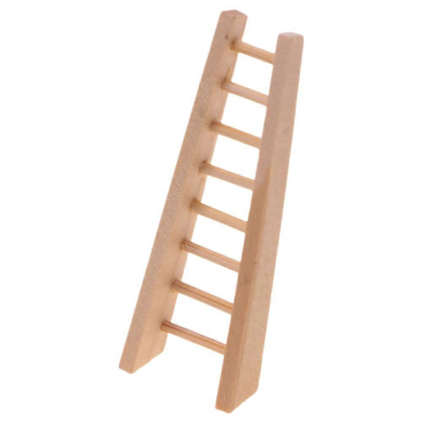 Mini Trätrappa för Dockskåp Hemmabruk Träföremål[HK]