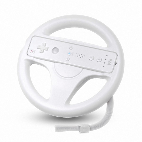 Mario Kart Rat Kompatibelt med Nintendo Wii, 2 Sæt Hvid Farve Bundle[HK]