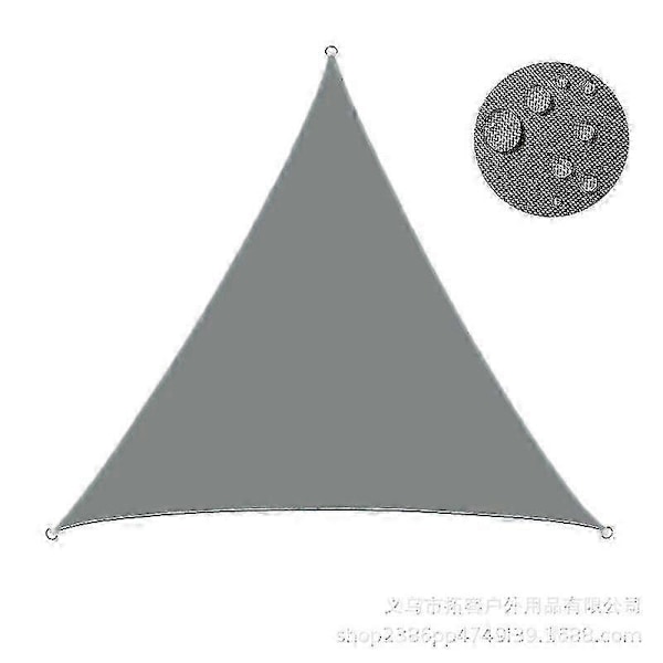 2x2x2 M Hdpe Kolmio Aurinkosuoja - Parvekepuutarhan Suoja Harmaa zxin[HK]