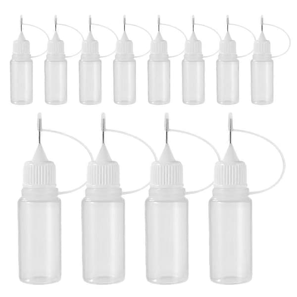 Limflaska med nålspets för precisionsapplicering, 12-pack [HK]