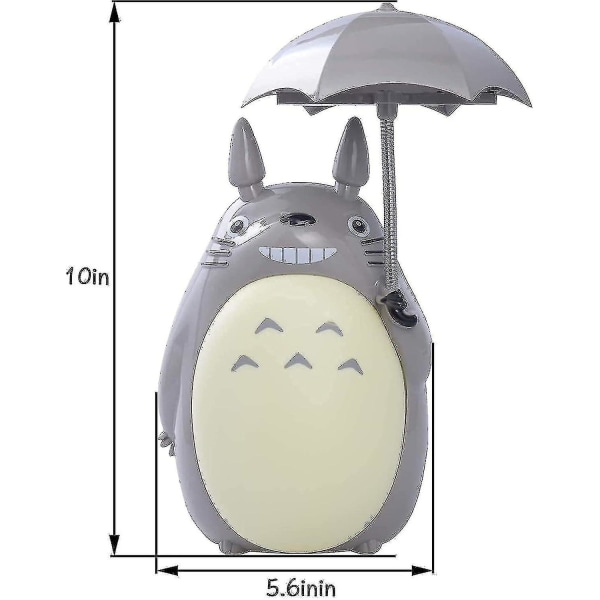 HKK Totoro LED-yövalo lapsille, USB-ladattava lukuvalaisin, söpö eläinhahmo, poikien ja tyttöjen makuuhuoneen koriste, korkea laatu