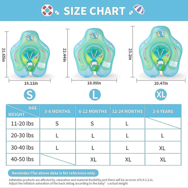 Gratis Svømme Baby Oppustelig Baby Svømmering Børn Taljering Oppustelige Pool Flydere Legetøj Swimmingpool[HK] S