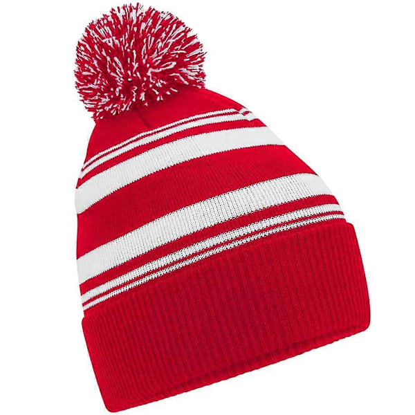 Unisex Vuxen Fan Randig Mössa[HK] One Size Bright Royal Blue/White