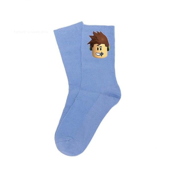 Roblox Strumpor Spel Anime Figur Män Kvinnor Höst Vinter Godis Färg Medium Rör Casual Sportstrumpor Baby Pojkar Flickor Presenter [HK] L