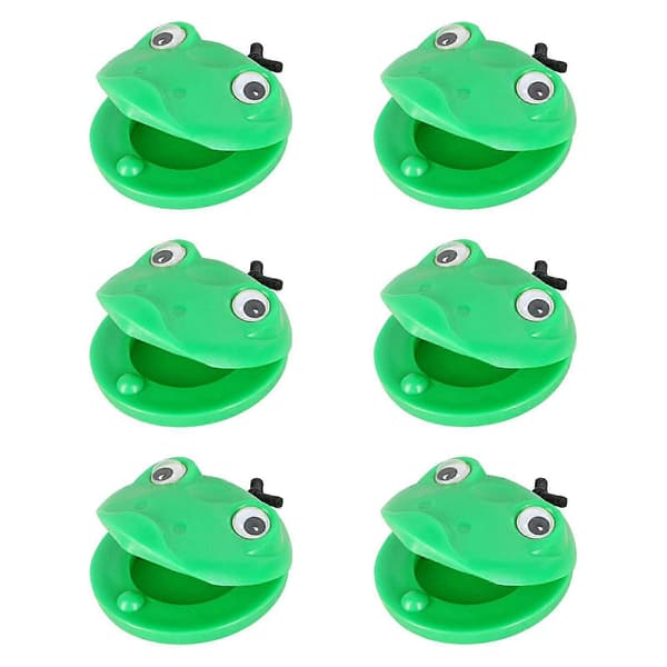 6x Clapper Board Tecknade Finger Castanets Set för Barn Flickor Pojkar Vuxna[HK]
