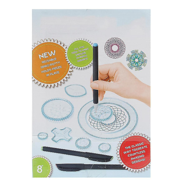 For Spirograph Design Sæt Tin Tegne Kunst Håndværk Skab Uddannelsesværktøj WS37695[HK]