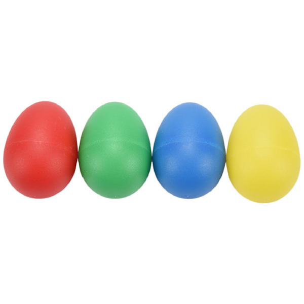 20 st äggmaracas i plast med 4 färger, musikleksaker för barn [HK] Yellow   red   blue   green