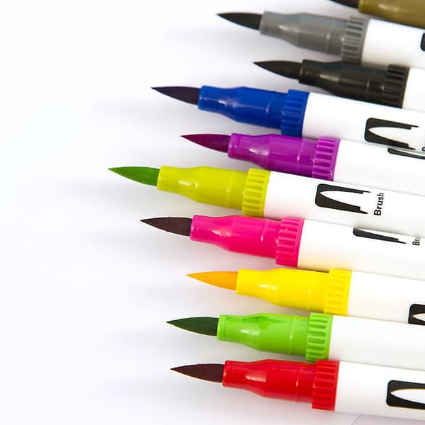 36 farver Dual Tip Penselpenne Kunstmarkørsæt[HK]