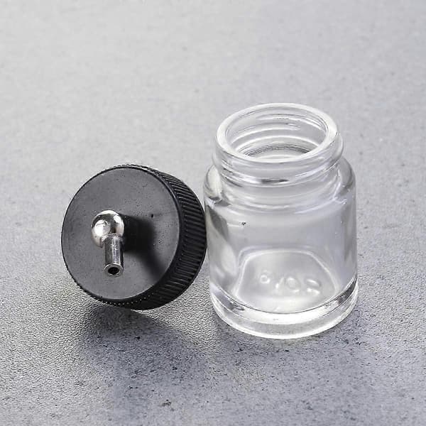 22cc Airbrush Flaskor Glas för Färgsprutning 2st Transparent Behållare[HK]