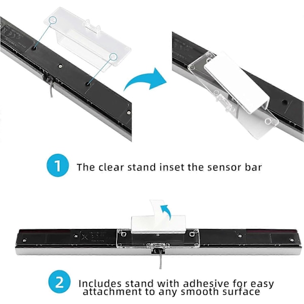 Sensor Bar til Wii, Udskiftningskablet infrarød strålesensorbar til Nintendo Wii og Wii U-konsol [HK]