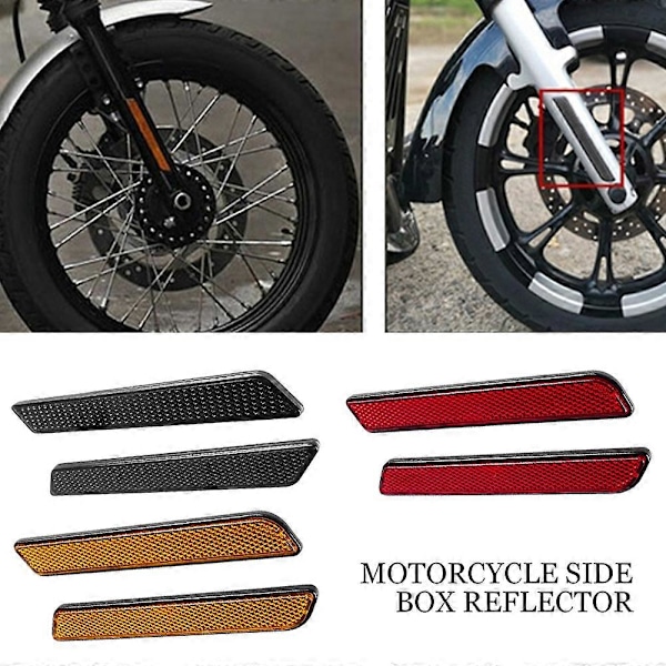 2 st Nya Motorcykel Sadelväska Skydd Reflektor Kåpa För Harley Touring Street Glide Road King FLT/FLHT 2014-2018[HK] Smoked
