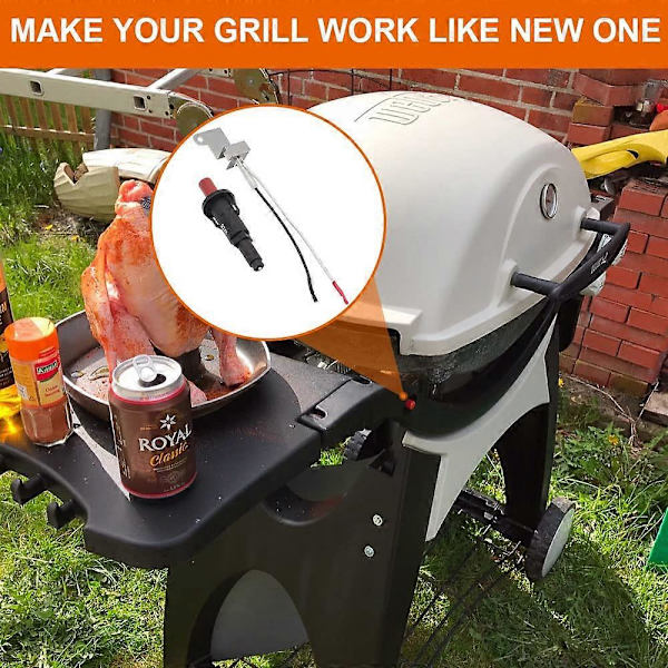 60092 Weber Q3000 Q300 kaasugrillin korvaava painonappisytytyssarja, yhteensopiva mallien 424001 ja 4260[HK] kanssa