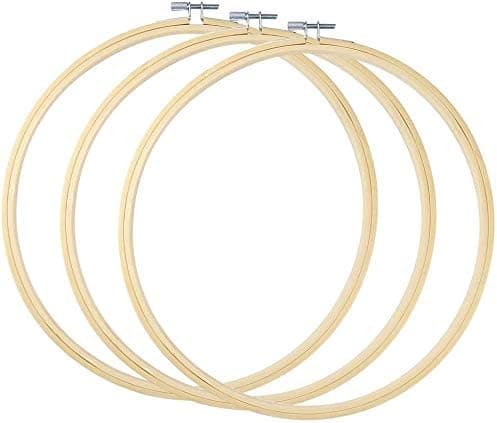Rund stav för korsstygn 3 st x 25 cm i bambu och trä [HK]