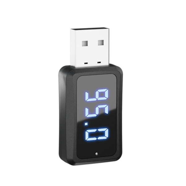Carbluetooth 5.3 Fm02 lähetinvastaanotin Handsfree-puhelut Mini USB power autosarja Autojohto ([HK])
