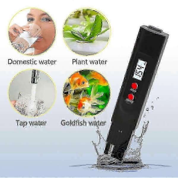 Højpræcisions vandhårdhed TDS PH-måler | Akvarium Pool Hydroponics Vandtester[HK]