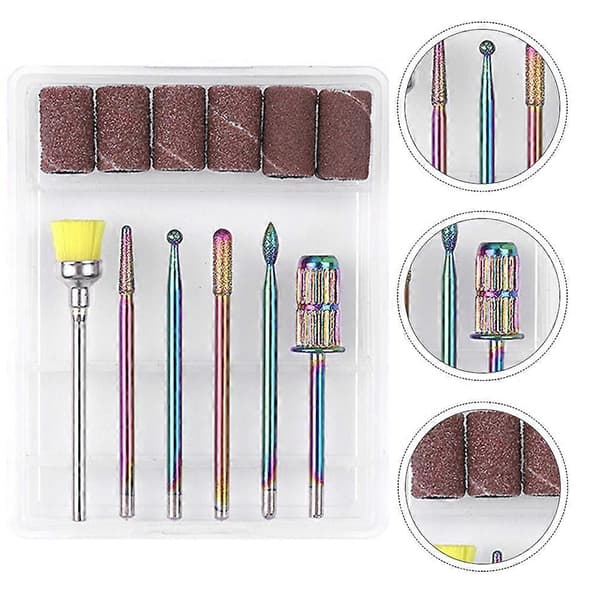 Nagelborr-set i volframstål för nagelslipning 1 set [HK]
