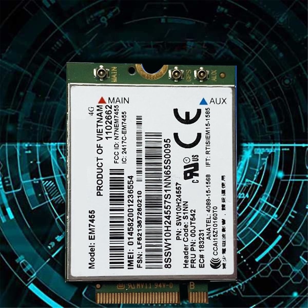 Em7455 Lte 4g Card+antenn Gobi6000 00jt542 01ax756 För T460 T460p L560 Yuga 260 P50 P70 X260([HK])