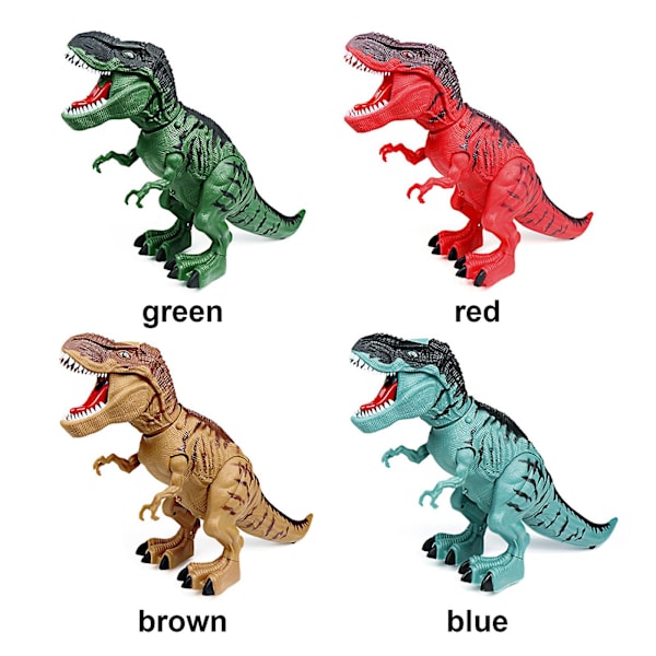 Elektronisk gående dinosaurie T-Rex, lägger ägg, rytande ljud, realistisk Tyrannosaurus, leksak för pojkar barn i åldrarna 3+[HK] blue