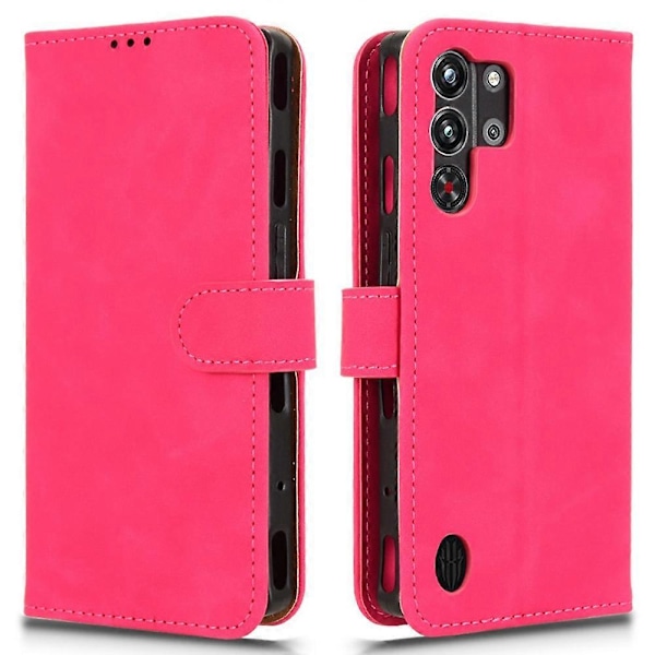 ZTE nubia Red Magic 10 Pro 5G Nahkakotelo Ihoa myötäilevä Pudotussuoja Lompakkokotelo [HK] Style D Multicolor