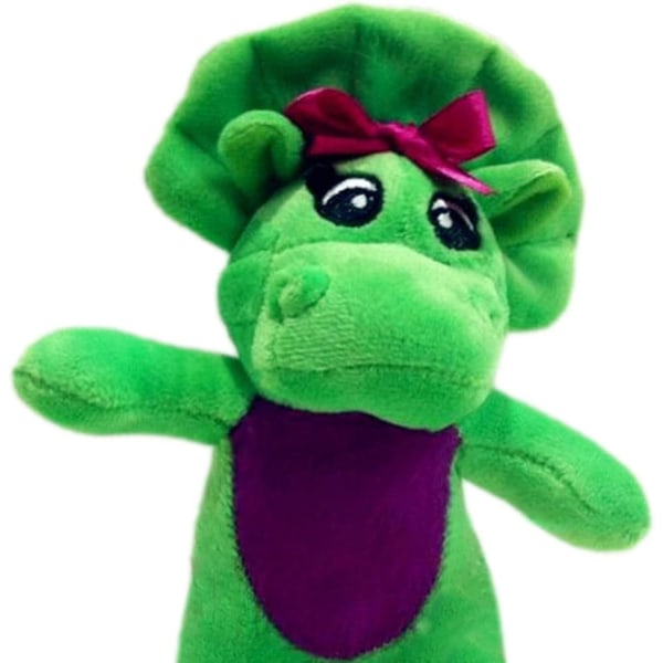 Barney Bamse | Barney Dinosaur | Barney Plys | Caterpillar Legetøj Med Lys | Syngende Ven Dinosaur Barney's Adventure Plys Legetøj[HK] Green