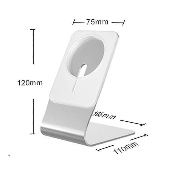 Laderstativ Kompatibelt med Magsafe-lader, magnetisk laderbrakett, sølv[HK]