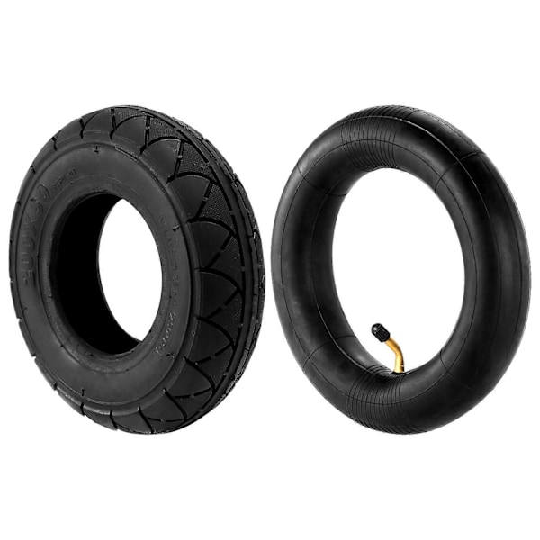 (8 tommer x 2 tommer) 200X50 (8 tommer) Dæk Passer til Elektrisk Gas Scooter & Elektrisk Scooter (Indre slange inklu[HK] Black
